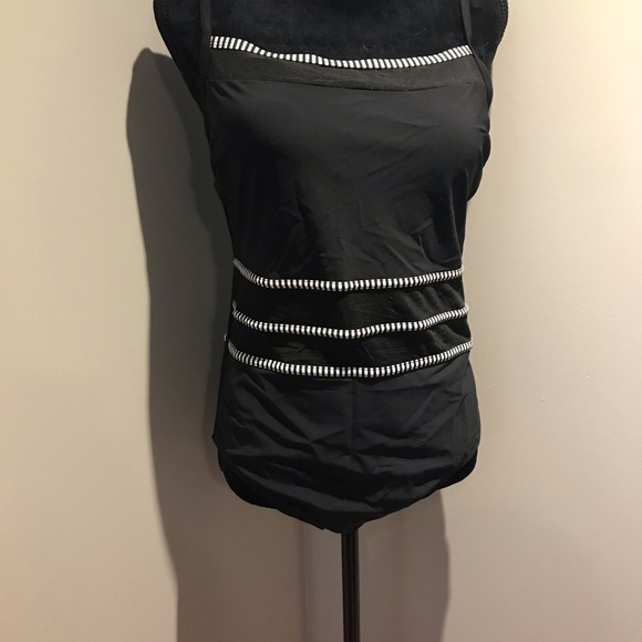 Black swimsuit with mesh cut outs - Picture 1 of 5